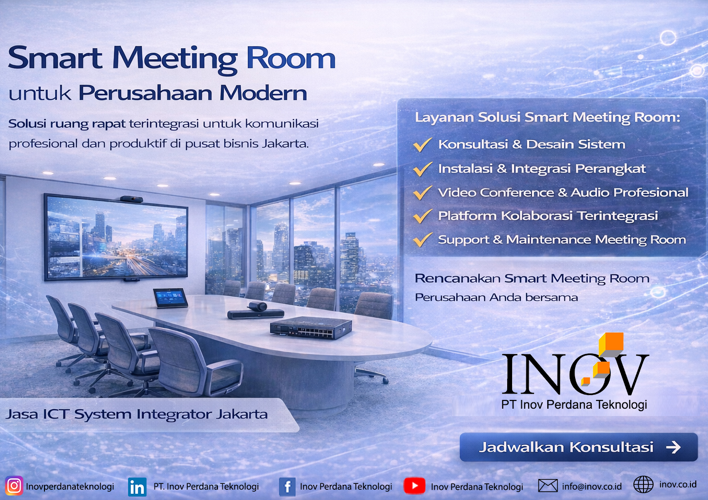 Smart Meeting Room Jakarta untuk Perusahaan Modern